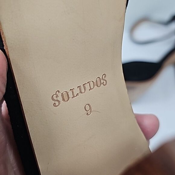 Soludos The Collette Shoe Black Suede Size 9 - Picture 8 of 9